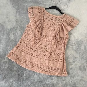 Ruffled Lace Top